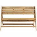 Safavieh Luca Folding Bench Teak Color FOX6705B